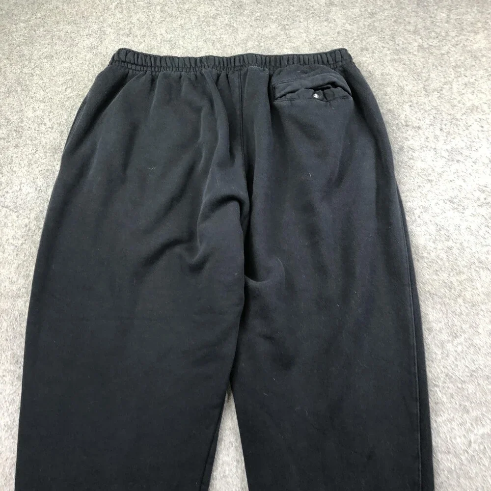 Nike Sweatpants Mens 2XL Black Fleece Joggers Elastic Waist Pockets Cuffed